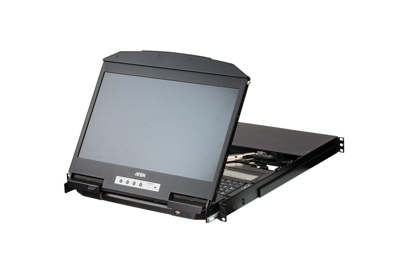 Aten CL3884NW 4-Ports 18.5-Inch Multi-View Dual Rail Widescreen LCD KVM Switch