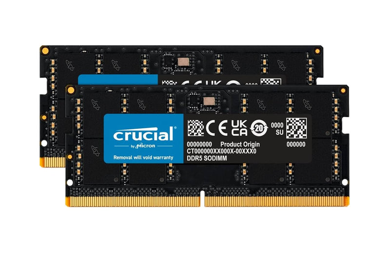 Micron CT2K32G56C46S5 64GB 5600MHz DDR5 SDRAM Laptop Memory Kit