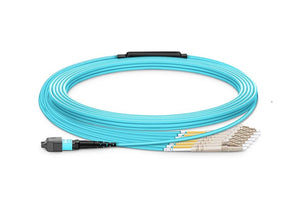 FS 12FMTPXXOM3 8-144 Fibers OM3 Multimode Active Optical Breakout Cable