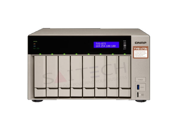 Qnap Tvs-873E-4G-Us 4-Core 2.10Ghz Nas/Iscsi Storage System Network Storages