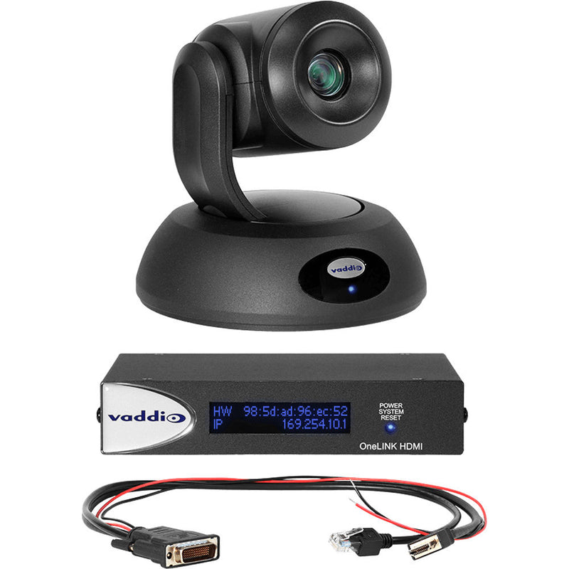 Vaddio 999-95450-500 RoboSHOT 12E OneLINK HDMI Camera System for Polycom Codecs
