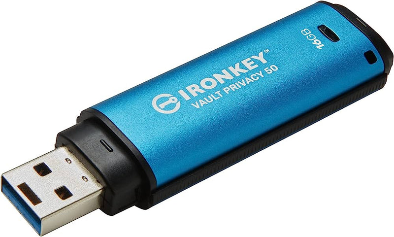 Kingston Ikvp50/16Gb Ironkey 16Gb Vault Privacy 50 Usb3.2 Flash Drive Memory