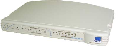 3Com 3C16701A 8-Ports 10Mbps Wired Office Connect Ethernet Hub