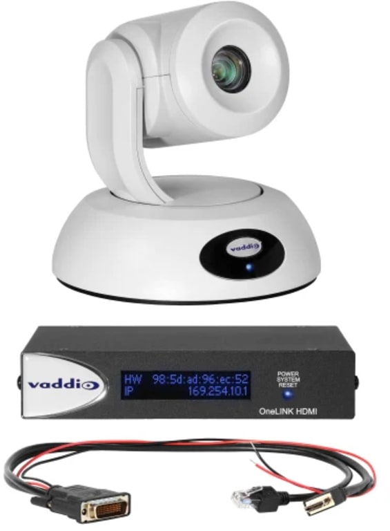 Vaddio 999-95450-500W RoboSHOT 12E OneLINK HDMI Camera System for Polycom Codecs