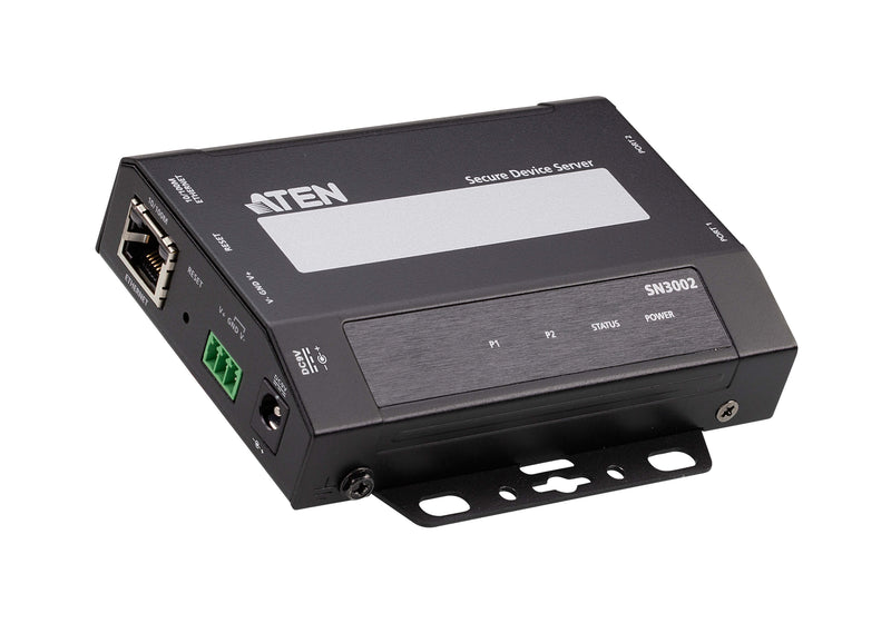 ATEN SN3002 2-Port RS-232 Rack Mountable Secure Device Server.