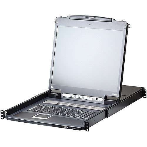 Aten CL5716IN 19-Inch LCD 16-Ports PS/2-USB VGA Over IP Console KVM Switch.