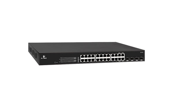 Etherwan Ex19244 24-Ports Gigabit Poe Smart Managed Ethernet Switch