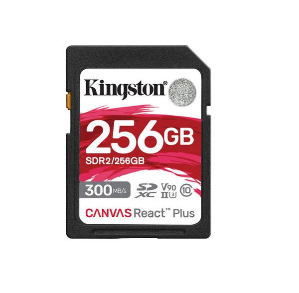 Kingston Sdr2/256Gb Canvas React Plus 256Gb Sdxc Memory Card