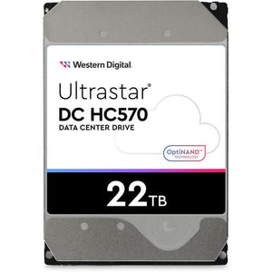 Western Digital 0F48155 Ultrastar DC HC570 22TB 7200RPM SATA 6.0Gbps 3.5-Inch Hard Drive