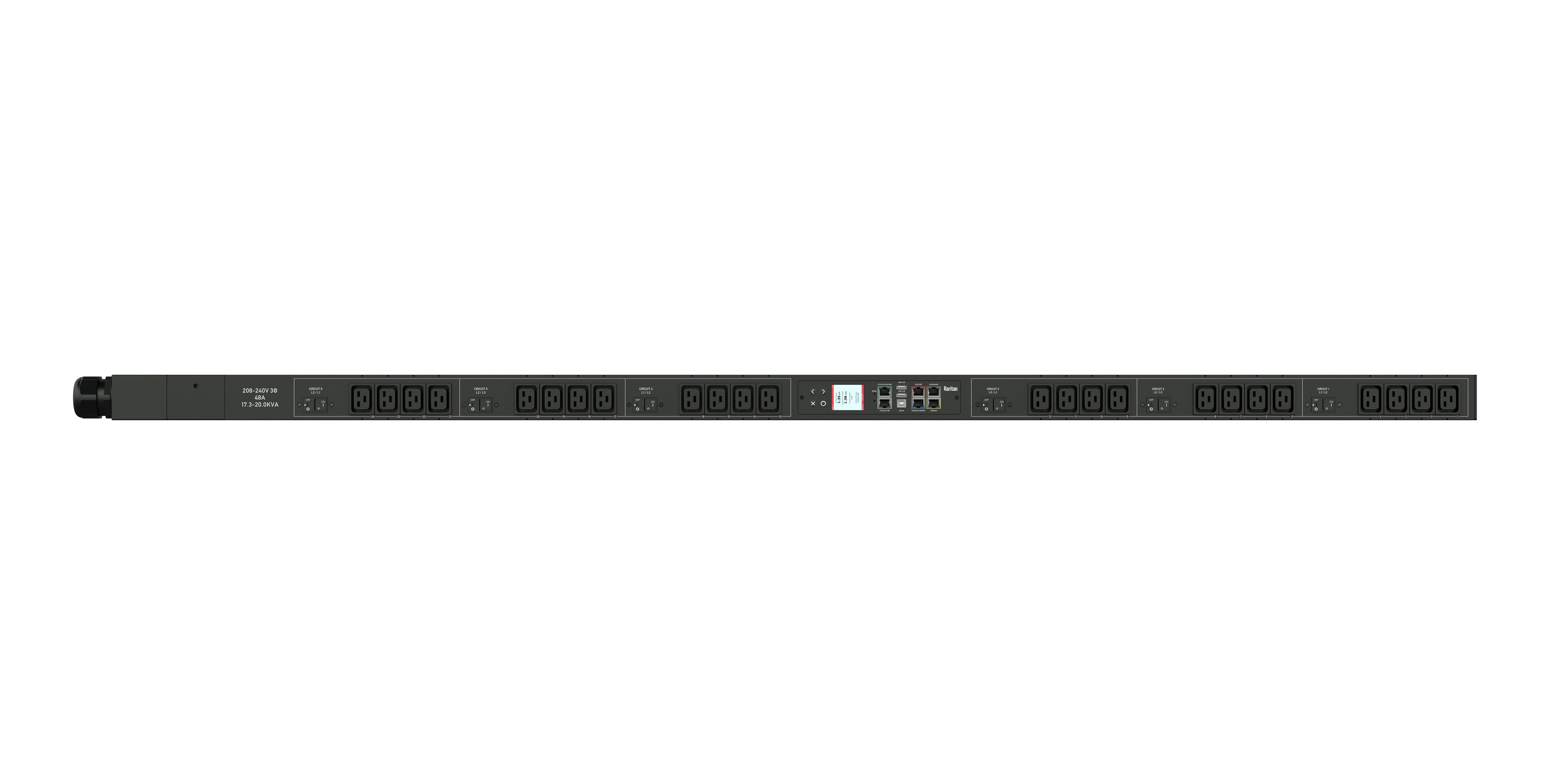 Paritan Rack Device Raritan PX3-5695V-V2 24-Outlets 208V 17.3KVA Rack-Mount PDU