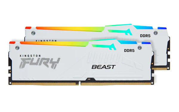 Kingston KF556C36BWEAK2-32 32GB Fury Beast White RGB EXPO DDR5 SDRAM Memory Kit