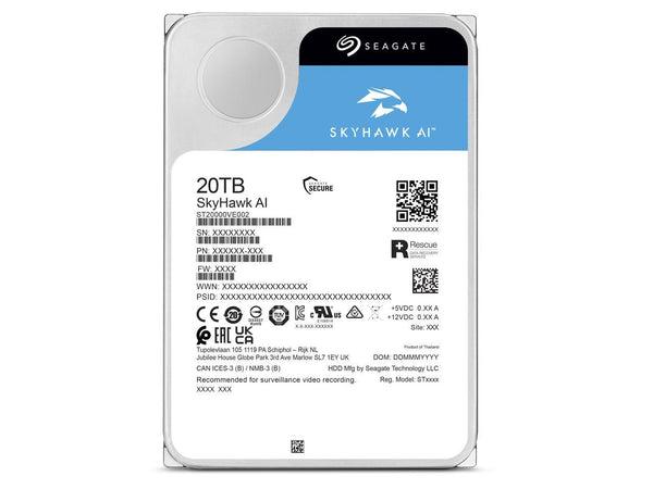 Seagate St20000Ve002 Skyhawk Ai 20Tb Sata-6Gbps 7200Rpm 3.5-Inch Hard Drive Hdd Gad