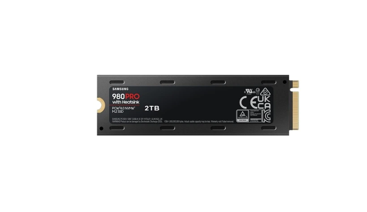 Samsung MZ-V8P2T0CW 980 PRO-Series 2TB PCI Express NVMe 4.0 x4 2.5-Inch Solid State Drive.