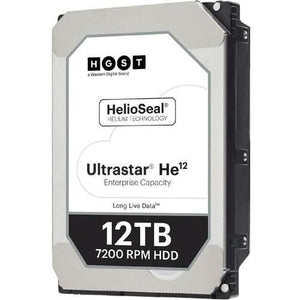 HGST 1EX1006 Ultrastar HE12 12TB SAS 12Gbps W/Carrier 4KN 3.5" Hard Drive