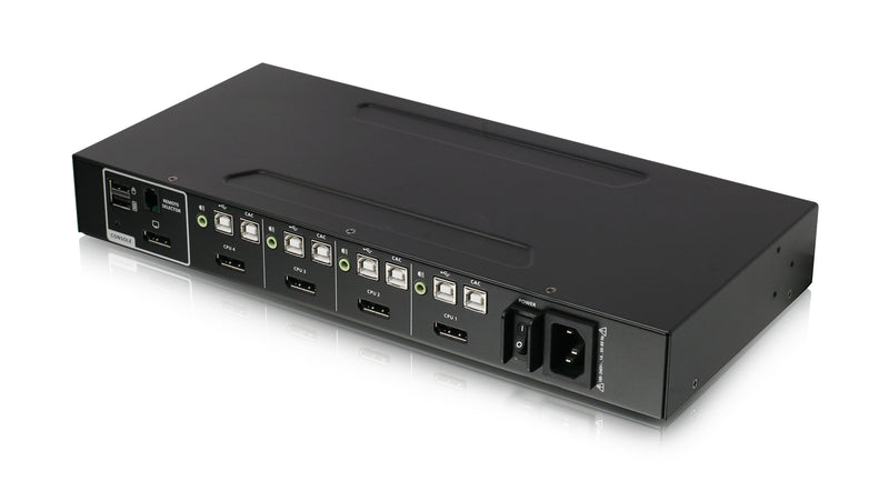 Iogear GCS1414TAA4C 4-Port Single View Secure Audio and CAC Protection KVM Switch