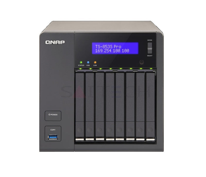 Qnap Ss-853-Pro-Us 4-Core 8-Bays 2.0Ghz Nas Storage System Network Storages