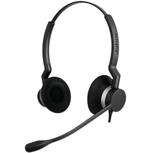 Jabra 2389-820-109 BIZ 2300 MS QD Duo Wideband Wired Quick Disconnect On-Ear Headset