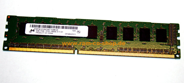 Micron Mt9Ksf25672Az-1G4M1Ze 2 Gb 1333Mhz Ddr3 Sdram 240-Pin Udimm Memory Module
