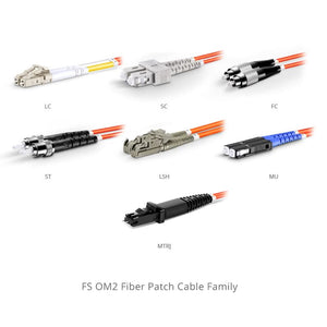 FS HD-SMKULCDX 3m BIF Duplex 4 LC UPC OS2 Active Optical Breakout Cable