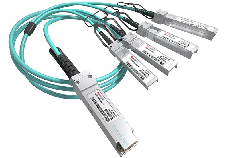 Mellanox MFA7A50-C010 100Gbps-4x25Gbps QSFP28-SFP28 10m Active Optical Breakout Cable