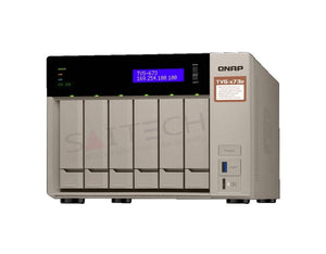 QNAP TVS-673E-4G-US 4-Core 2.10GHz NAS/ISCSI IP-SAN Storage System