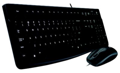 Logitech 920-002565 MK120 Keyboard Mouse Desktop - Wired