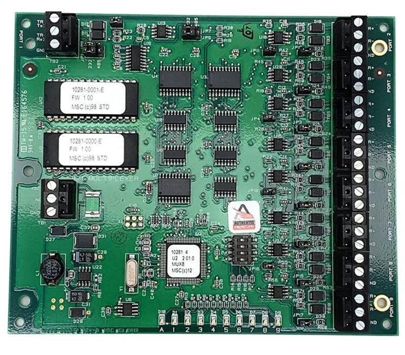 Lenel Lnl-8000 8-Channel 12Vdc Rs232 Star Multiplexer(Rev-C) Motherboard Gad