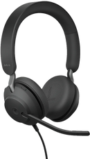 Jabra 24189-999-899 Evolve2 40 Se Ms Stereo 1.6-Inch Wired On-Ear Headset Headphone