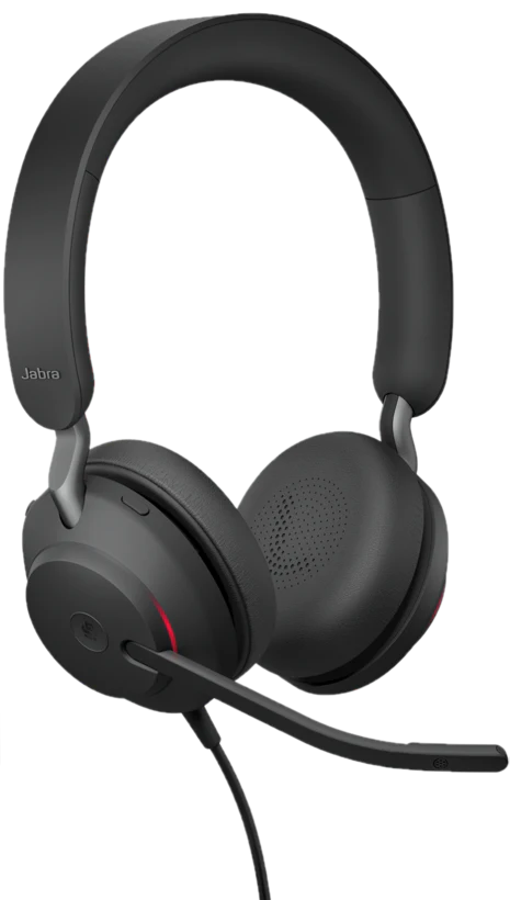Jabra 24189-999-999 Evolve2 40 Ms Mono 1.6-Inch 100 - 14000 Hertz On-Ear Headset Headphone