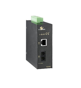 EtherWAN EL8100-31E Hardened 1000BASE-TX to 1000BASE-SX Media Converter