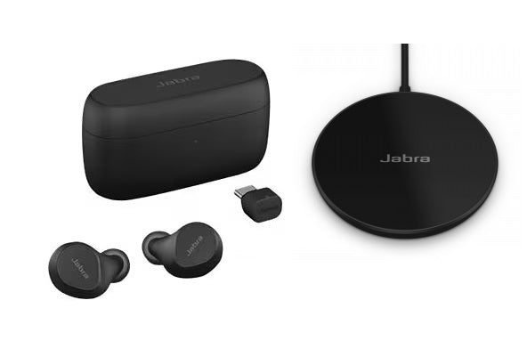 Jabra 20797-989-889 Evolve 2 Uc 20-20Khz Wireless Earbuds With Charging Pad Headphone