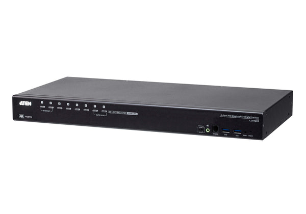 Aten Cs19208 8-Port Usb 3.0 4Kdisplayport Rack-Mount Kvm Switch Gad