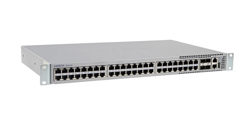 Arista DCS-7010T-48-F 48-Port  4x 10Gigabit Ethernet SFP+ Rack Mountable Ethernet Switch