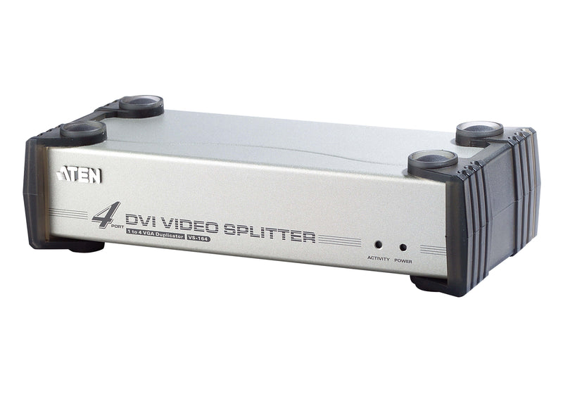 ATEN VS164 1920 x 1200 FHD 4-Ports DVI Video Splitter Rack Mountable KVM Switch.
