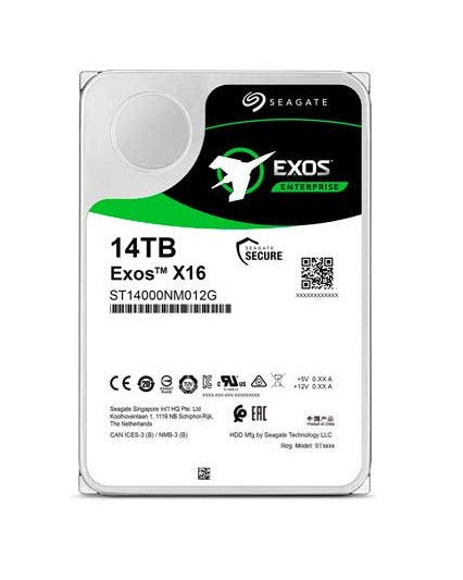 Seagate St14000Nm012G Exos X16 14Tb Sas-12Gbps 7200Rpm 3.5-Inch Hard Drive Hdd Gad