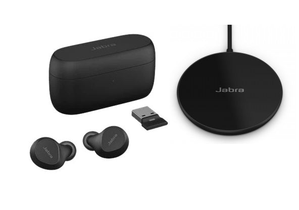 Jabra 20797-989-989 Evolve 2 Uc 20-20Khz Wireless Earbuds With Charging Pad Headphone