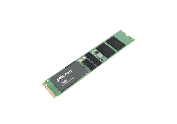Micron MTFDKBG3T8TFR-1BC1ZABYYR 7450 PRO 3.84TB PCIe 4.0 (NVMe) M.2 Solid State Drive.