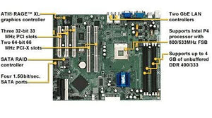 TYAN Motherboard S5112G2NR P4 i7210 Socket478 FSB800 DDR400 2GbE ATX