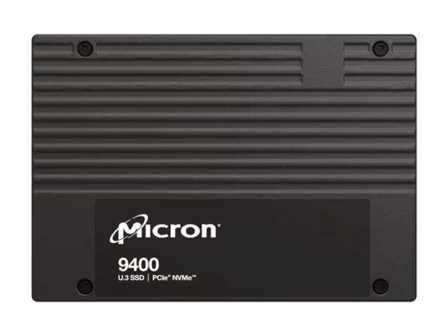 Micron MTFDKCC12T8TGJ-1BC1ZABYYT 9400MAX 12800GB PCIe 4.0x4 NVMe 2.5-inch Solid State Drive.