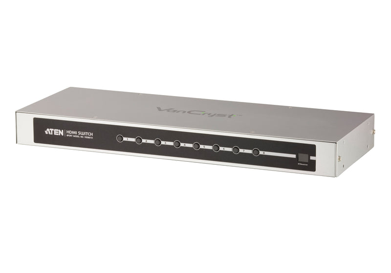 ATEN VS0801H 1920 x 1200 FHD 8-Port HDMI Rack Mountable KVM Switch.