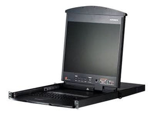 Aten KL1516AN 19-Inch LCD 16-Ports High-Density Dual Rail LCD CAT5 Console KVM Switch