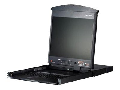 Aten KL1508AIM 17-Inch LCD 8-Ports Dual Rail CAT5 Over IP Console KVM Switch