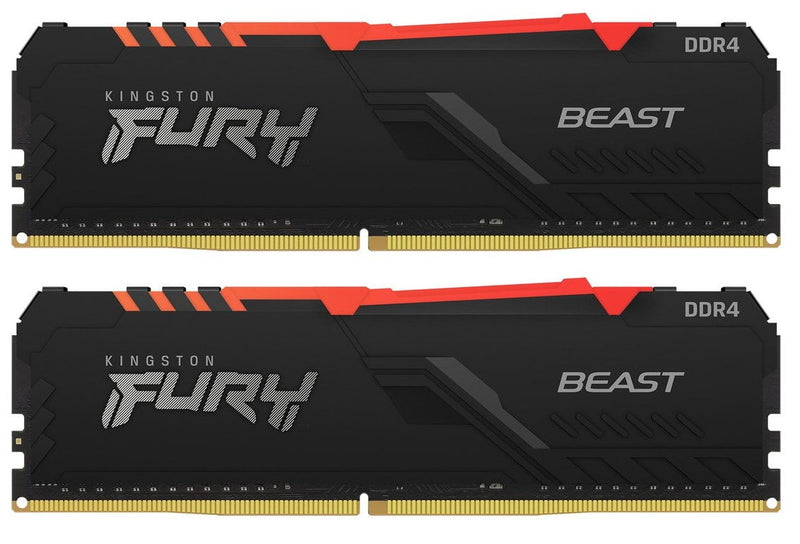 Kingston KF432C16BBAK2/64 64GB Fury Beast Black RGB DDR5 SDRAM Memory Kit