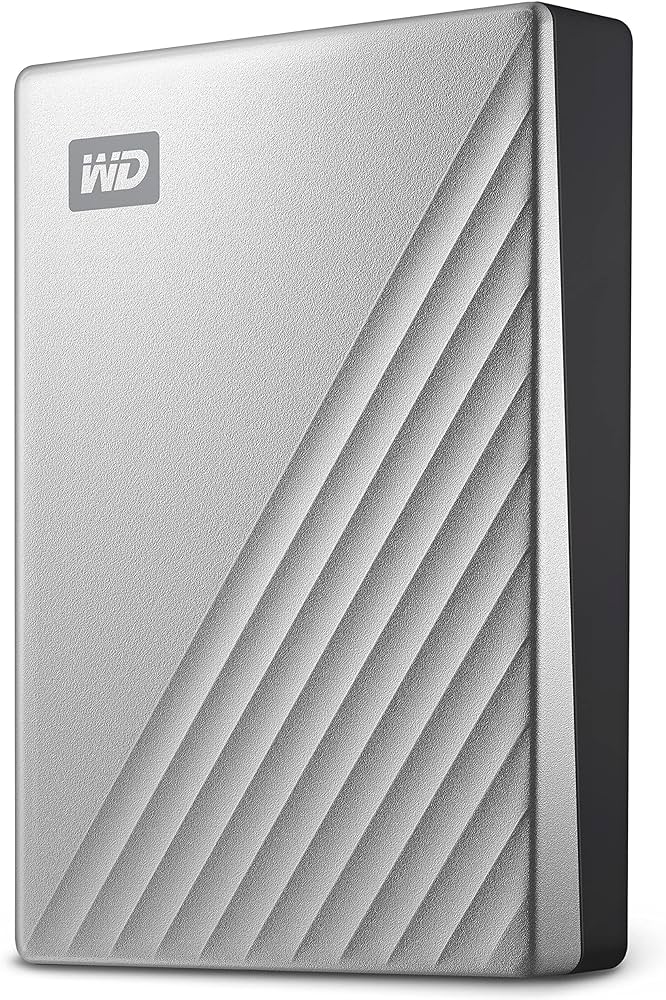 Western Digital WDBC3C0020BSL-WESN My Passport Ultra Silver 2TB USB-3.0 Portable Hard Drive.