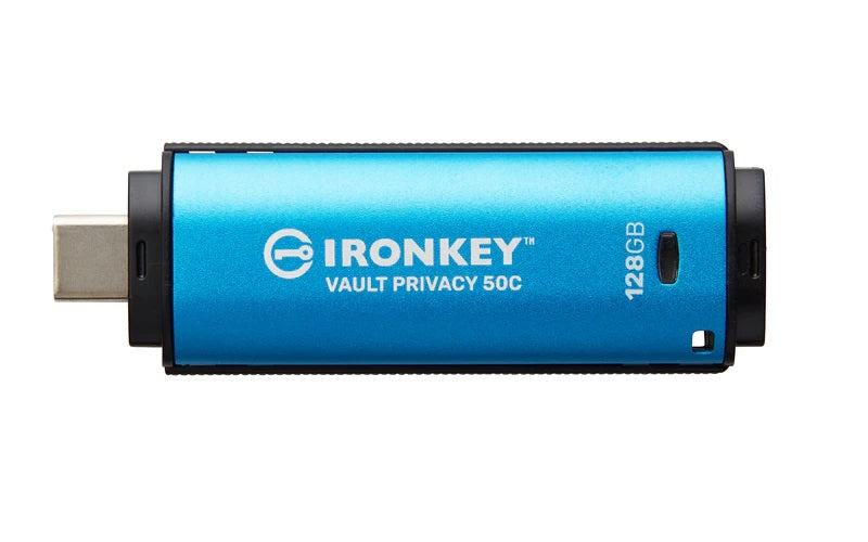 Kingston Ikvp50C/128Gb Ironkey 128Gb Vault Privacy 50C Usb3.2 Flash Drive Memory