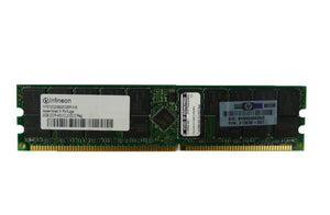 Infineon HYS72D256220GBR-5-B 2Gb 184-Pin PC3200 CL3 36c 128x4 DDR-400MHz 2Rx4 2.5V ECC Registered DIMM Memory Module