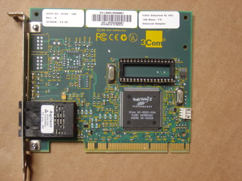 3COM Fast EtherLink XL ENET PCI 100MBS Network Interface Card