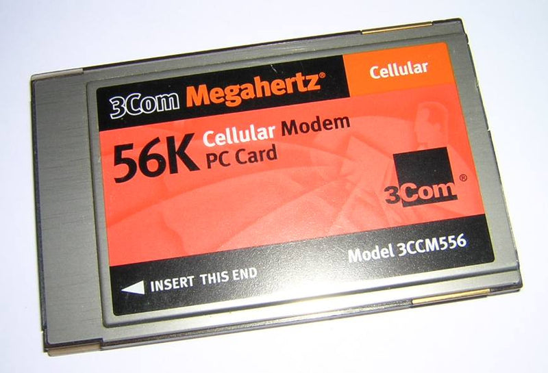 3COM Megahertz Cellular 56Kbps PCMCIA Modem PC Card (3CCM556)