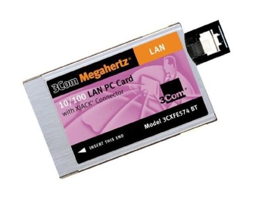 3COM 3CXFE574BT 10/100 Ethernet Lan Adapter PCMCIA Card With XJack