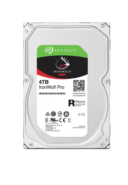 Seagate St4000Nt001 Ironwolf Pro 4Tb Sata-6Gbps 7200Rpm 3.5-Inch Hard Drive Hdd Gad